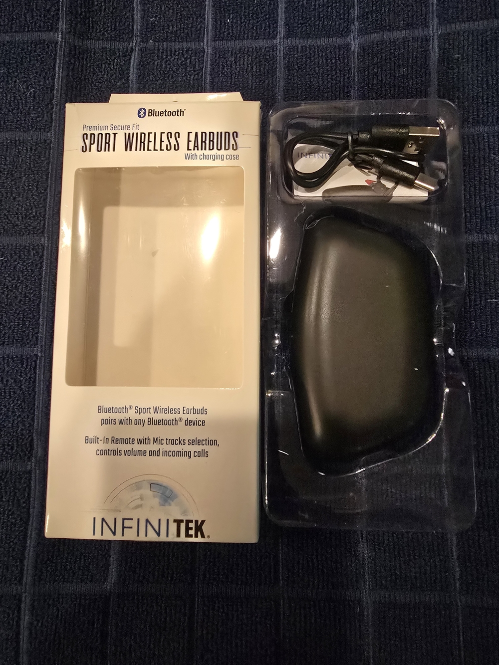 InfiniTEK Sport Wireless Earbuds - Black